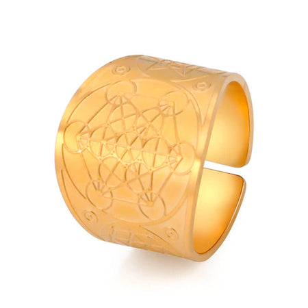 bague cube de metatron or