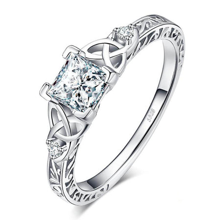 bague fiancailles femme triquetra celte