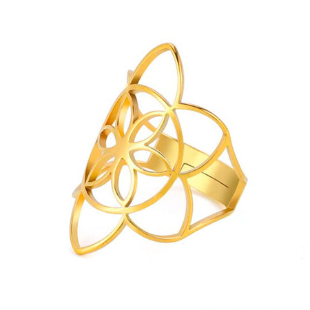 bague graine de vie or