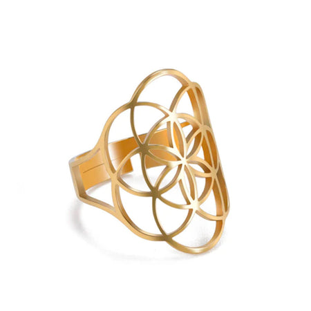 bague graine de vie or