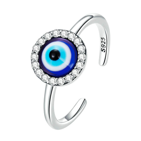 bague oeil bleu grec turc nazar boncuk argent
