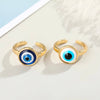 bague oeil bleu nazar boncuk or