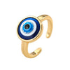 bague oeil bleu nazar boncuk or