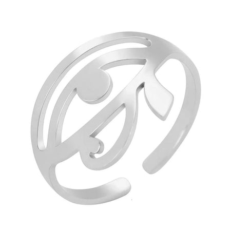 bague oudjat oeil d'horus egyptien argent