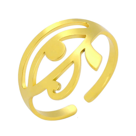 bague oudjat oeil d'horus egyptien or