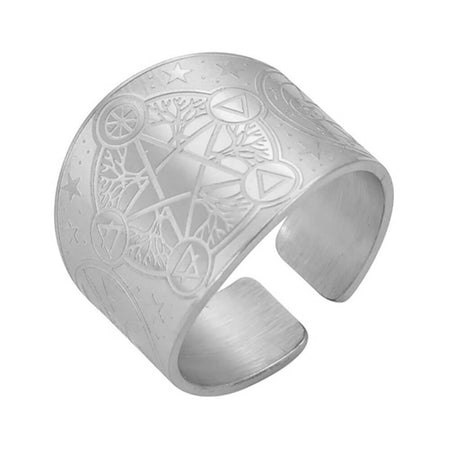 bague pentacle argent