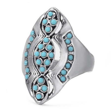 bague pierre turquoise femme