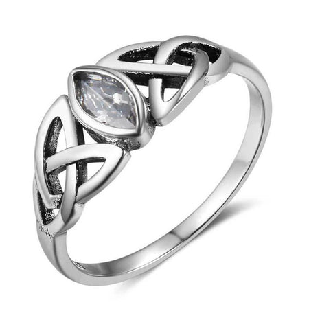 bague triquetra argent