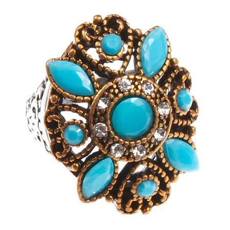 bague vintage pierre turquoise