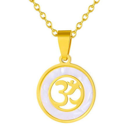 bijou collier pendentif symbole mantra aum