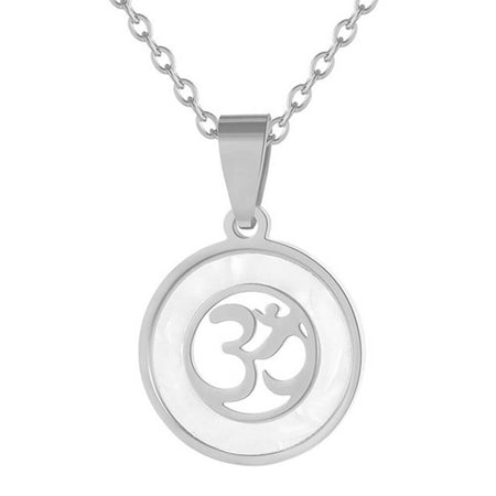 bijou collier pendentif symbole mantra aum