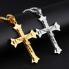 bijou collier pendentif crois chretienne orthodoxe crucifix jesus christ