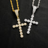 bijou collier pendentif croix chretienne orthodoxe jesus cristaux