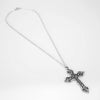 bijou collier pendentif croix orthodoxe chretienne jesus christ argent