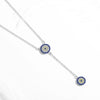 bijou collier pendentif mauvais oeil bleu grec turc argent nazar boncuk