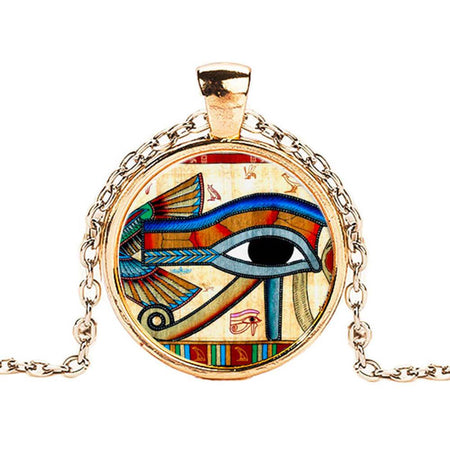 collier pendentif amulette oeil horus oudjat egyptien