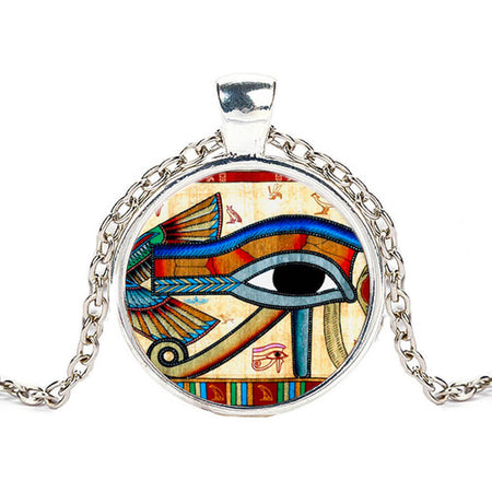 collier pendentif amulette oeil horus oudjat egyptien