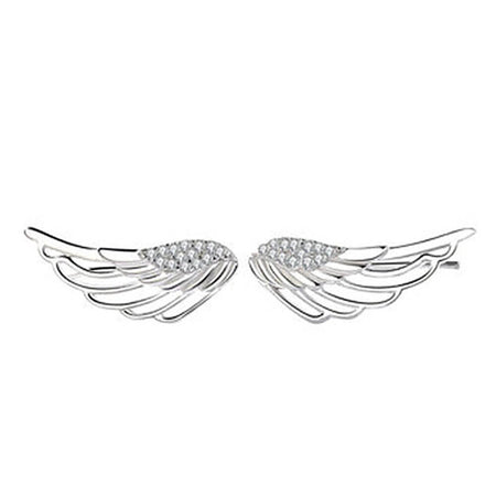 boucles d'oreilles ailes d'ange argent
