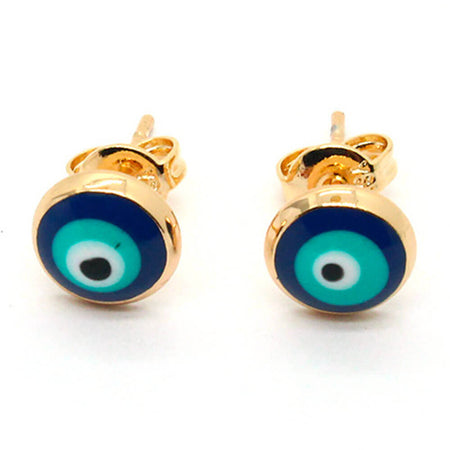 boucles d'oreilles oeil bleu grec nazar boncuk