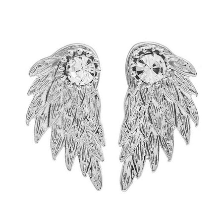 boucles d'oreilles ailes d'ange argent