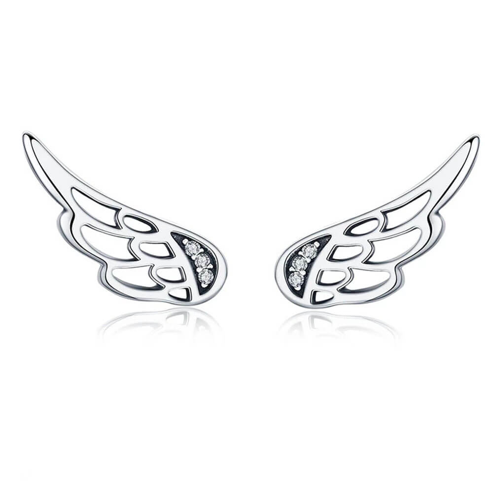 boucles d'oreilles ailes d'ange