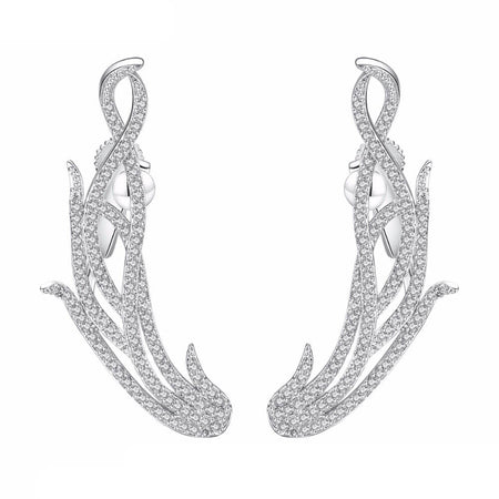 boucles d'oreilles ailes d'ange