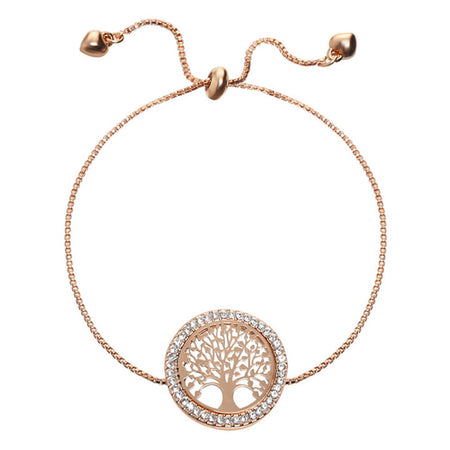 bracelet arbre de vie or rose