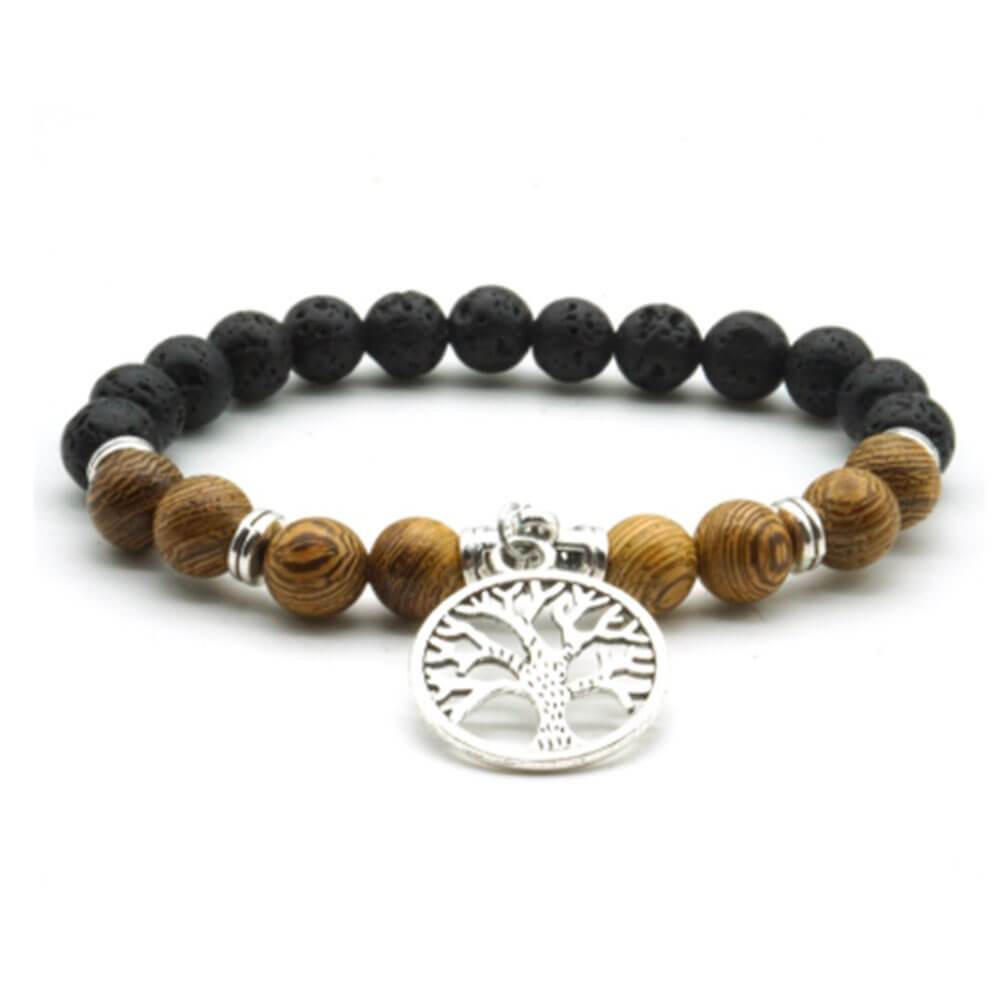 bracelet arbre de vie bois