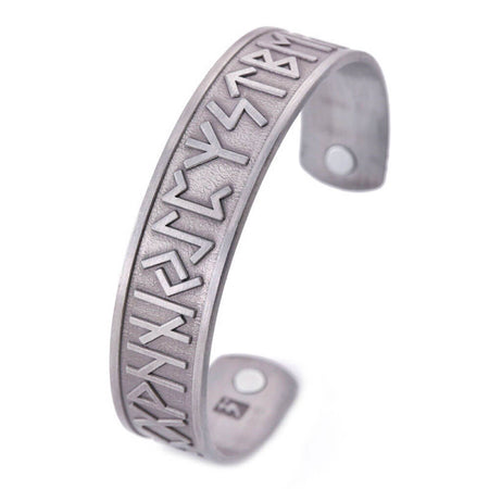 bracelet jonc magnetique rune viking