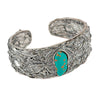 bracelet jonc pierre turquoise
