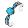 bracelet jonc reglable turquoise