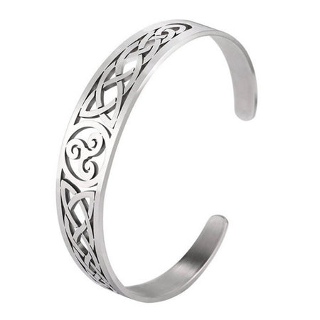 Bracelet jonc réglable Triskel celte