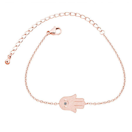 bijou bracelet main de fatma khamsa or rose