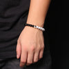 bracelet yin yang perle noir blanc