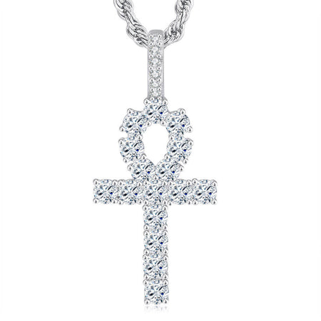 collier pendentif croix ankh argent