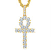 collier pendentif croix ankh or