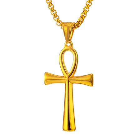 collier pendentif croix ankh or