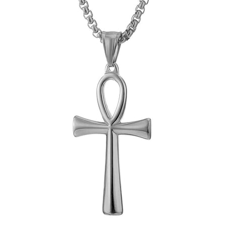 collier pendentif croix ankh argent
