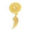 Collier pendentif aile d'ange or