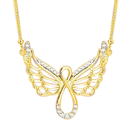 collier pendentif ailes d'ange archange or