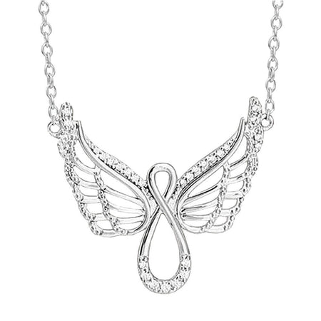 collier pendentif ailes d'ange archange argent