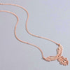 collier pendentif ailes d'ange or rose