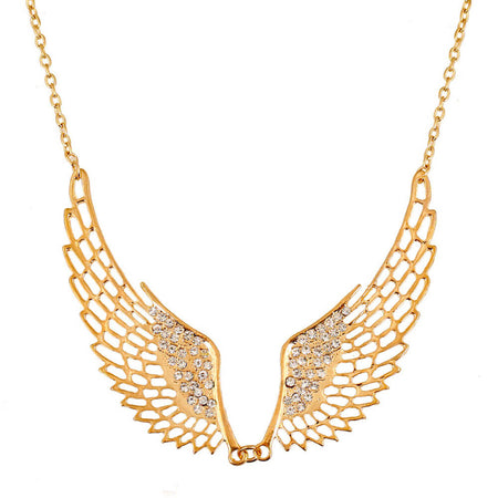 collier pendentif ailes d'ange or