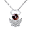 collier pendentif ailes d'angelot argent