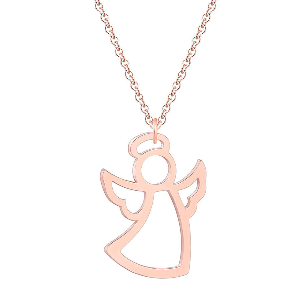 les trésors de lily Collier argent 'Ange Gardien' blanc argenté 30x27 mm S0930 M les trésors de lily Collier argent 'Ange Gardien' blanc argenté 30x27 mm S0930 M