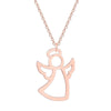 collier pendentif ange gardien or rose