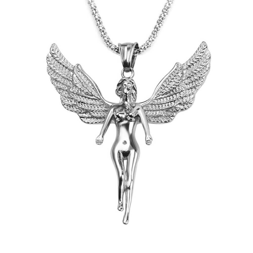 collier pendentif ailes d'ange femme
