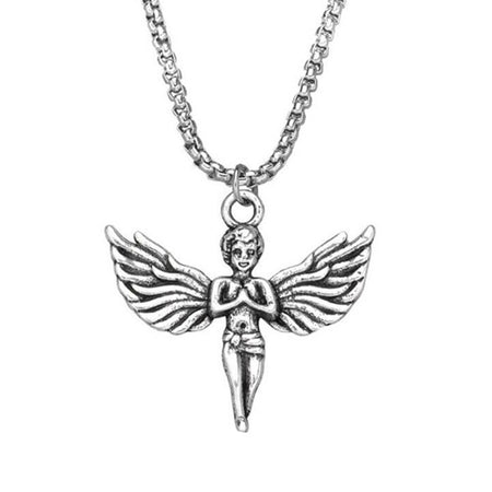 collier pendentif ailes d'angelot enfant