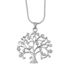 collier pendentif arbre de vie cristaux argent