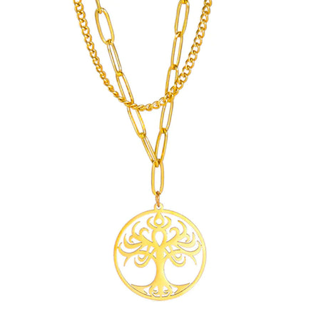 collier pendentif arbre de vie or